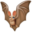 Yarasa emoji U+1F987 Yarasa emoji U+1F987