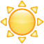 Güneş emoji U+2600 Güneş emoji U+2600