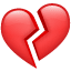 Kırıldığı kalp emoji U+1F494 Kırıldığı kalp emoji U+1F494