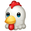 Tavuk başı emoji U+1F414 Tavuk başı emoji U+1F414
