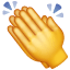 Alkışlanan eller emoji U+1F44F Alkışlanan eller emoji U+1F44F