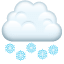 Kar yağışı Emoji U+1F328 Kar yağışı Emoji U+1F328