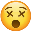 Uyuşuk emoji U+1F635 Uyuşuk emoji U+1F635