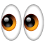 Gözler emoji U+1F440 Gözler emoji U+1F440