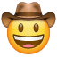 Kovboy şapkalı emoji Whatsapp U+1F920 Kovboy şapkalı emoji Whatsapp U+1F920