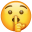 Uyamam emoji U+1F92B Uyamam emoji U+1F92B