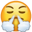 Birinin hakkından eden emoji U+1F624 Birinin hakkından eden emoji U+1F624