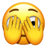 Dikizleyen gözlü emoji U+1FAE3 Dikizleyen gözlü emoji U+1FAE3
