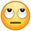Gözleri haddelemeden emoji U+1F644 Gözleri haddelemeden emoji U+1F644