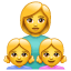 Aile: Kadın, 2 kız çocuğu Smiley U+1F469 U+1F467 U+1F467 Aile: Kadın, 2 kız çocuğu Smiley U+1F469 U+1F467 U+1F467