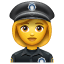 Polis kadın Smiley U+1F46E U+2640