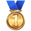 Altın madalya emoji U+1F947 Altın madalya emoji U+1F947
