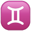 İkiz emoji U+264A İkiz emoji U+264A