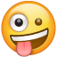 Deli emoji U+1F92A Deli emoji U+1F92A