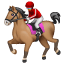 At yarışı emoji U+1F3C7 At yarışı emoji U+1F3C7
