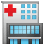 Hastane emoji U+1F3E5 Hastane emoji U+1F3E5