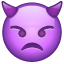 Küçük cin emoji U+1F47F Küçük cin emoji U+1F47F