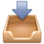 Gelen posta kutusu emoji U+1F4E5 Gelen posta kutusu emoji U+1F4E5