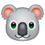 Koala ayı emoji U+1F428 Koala ayı emoji U+1F428