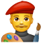 Ressam Emoji U+1F468 U+1F3A8 Ressam Emoji U+1F468 U+1F3A8