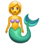 Deniz kızı emoji U+1F9DC Deniz kızı emoji U+1F9DC