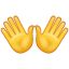 İki el emoji U+1F450 İki el emoji U+1F450