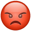 Kızan emoji Whatsapp U+1F621