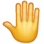 Elin arka gösteren emoji U+1F91A Elin arka gösteren emoji U+1F91A