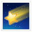Göktaşı emoji U+1F320 Göktaşı emoji U+1F320
