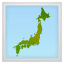 Japon haritası U+1F5FE Japon haritası U+1F5FE