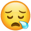 Uykusu gelmiş gösteren emoji U+1F62A Uykusu gelmiş gösteren emoji U+1F62A