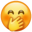 Elle ağzını kapatan emoji U+1F92D Elle ağzını kapatan emoji U+1F92D