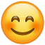 Gözlerle gülen emoji U+1F60A Gözlerle gülen emoji U+1F60A