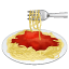 Makarna emoji U+1F35D Makarna emoji U+1F35D