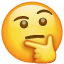 Düşünen emoji U+1F914 Düşünen emoji U+1F914