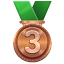 Bronz madalya emoji U+1F949 Bronz madalya emoji U+1F949