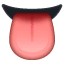 Dil emoji U+1F445 Dil emoji U+1F445