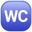 WC sembolü U+1F6BE WC sembolü U+1F6BE