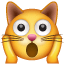 Yoruldu kedi emoji U+1F640 Yoruldu kedi emoji U+1F640