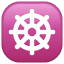 Dharma tekerleği emoji U+2638 Dharma tekerleği emoji U+2638