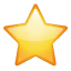 Yıldız emoji U+2B50 Yıldız emoji U+2B50