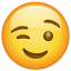 Gözleri kırpan emoji U+1F609 Gözleri kırpan emoji U+1F609