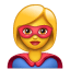 Süper kahraman Emoji U+1F9B8 U+2640